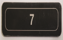 [P083940] 4DX ROW NUMBER(only number)(Double-side tape)