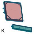 [P004228] BARCO DP2K-S E 1x FILTER KIT (2pc)